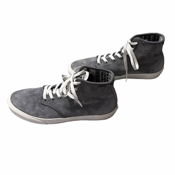 Vans Sneakers Womens 9.5M Gray Suede High Top Camden Skater Grunge Tomboy Urban - Picture 16 of 16